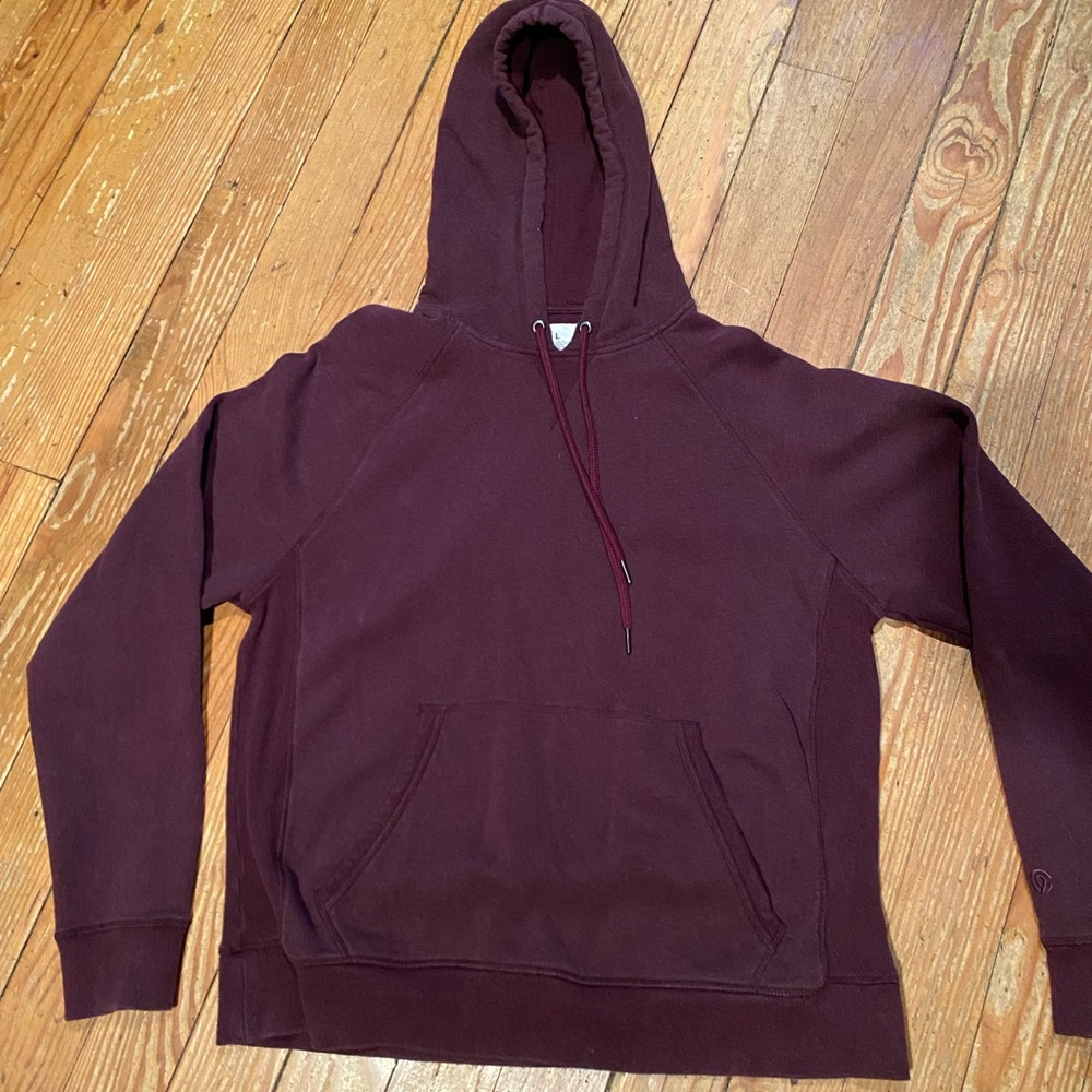 Heathered Burgundy Champion hoodie